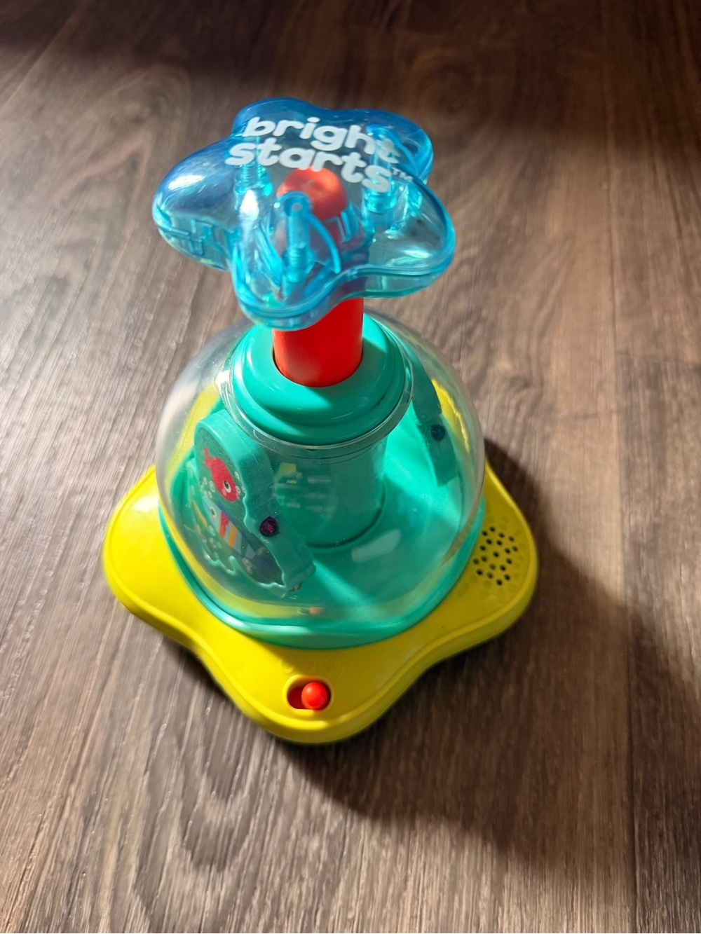 Teal & Yellow Spinning Star Toddler Toy